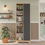 Hanah Home Armario Multiusos LIB2-SA Roble y Antracita